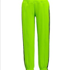 adidas Ivy Park Halls of Ivy French
Terry Sweat Pants Small in Semi Solar Slime